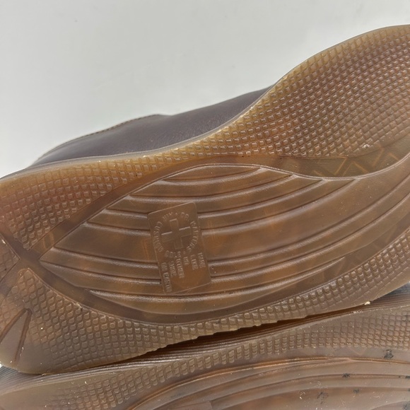 RARE VINTAGE Dr. Martens 11664 Brown Leather Brogue Oxfords men’s size 7 Y2K - Picture 14 of 16